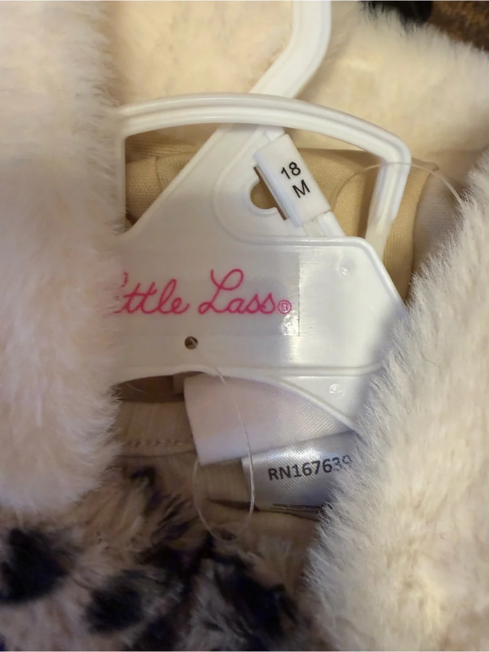Little Lass Cream & Black Leopard Faux Fur Vest Outfit